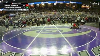 126 1A 5th Place Match - UyKwon Zion Wimberly, Zephyrhills Christian vs Jordan Anderson, Hudson