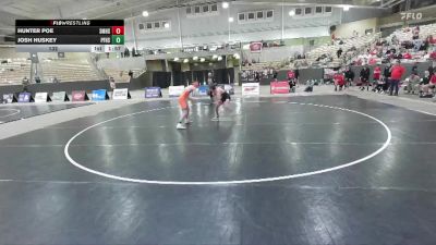 132 lbs Quarterfinals (8 Team) - Hunter Poe, Signal Mountain High School vs Josh Huskey, Pigeon Forge High School