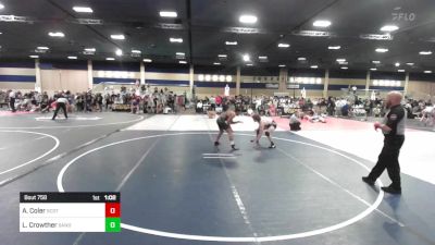 138 lbs Semifinal - Alex Coler, Scottsdale WC vs Logan Crowther, Sanderson Wr Acd