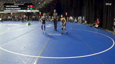 75 lbs Semifinal - Cruz Prasnicki, Dakota Boyz vs Blake DeLaForest, Blaine Wrestling
