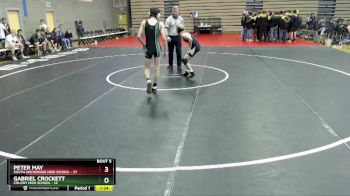 103 lbs Round 2: 1:30pm Fri. - Peter May, South Anchorage High School vs Gabriel Crockett, Colony High School