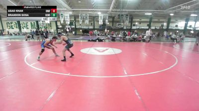 138 lbs Consi Of 8 #2 - Asad Khan, Unaffiliated vs Brandon Sosa, OLWC