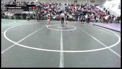 Girls 100 lbs Champ. Round 1 - Yahaira Torres, King City Girls vs Eva Bhattacharya, Saint Francis Girls