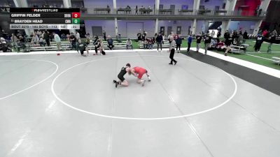 16U Boys - 113 lbs Cons. Round 4 - Griffin Felder, South Dakota vs Brayden Head, Contenders Wrestling Academy