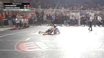 120 3A Champ. Round 1 - Janmichael Broche, Braddock vs Jacob Imboden, South Lake High School