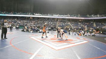 4A 215 lbs Quarterfinal - Wisdom Mason, North Pitt High School vs Tristan Baker, East Gaston High School