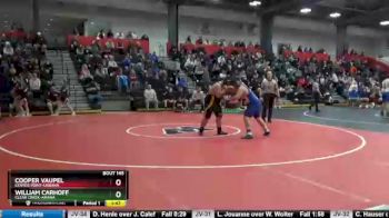 Round 2 - William Carhoff, Clear Creek-Amana vs Cooper Vaupel, Center Point-Urbana