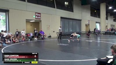 50 lbs 2nd Wrestleback (16 Team) - Dash Compton, North Desoto Wrestling Academy vs Radd Wilson, Williamson County WC