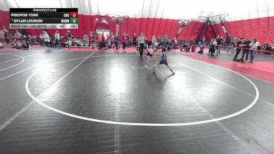 14U Boys - 75 lbs Semis - Preston York, Cadott Wrestling Club vs Dylan Louison, Monona Grove/McFarland Wrestling Club