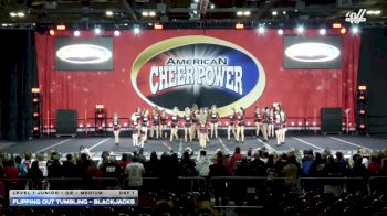 Flipping Out Tumbling - Blackjacks [2026 L1 Junior - D2 - Medium Day 1] 2026 Cheer Power Grand Nationals