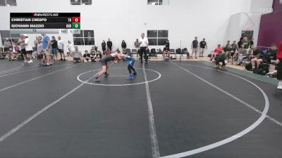 72 lbs Round 2 - Giovanni Mazzio, Ohio Gold Black vs Christian Crespo, Taylor Hammers