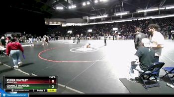 106 lbs Cons. Semi - Chance Hanson, Auburn Riverside vs Ryder Whitley, Wenatchee