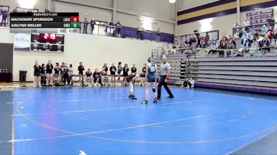 100 lbs 2nd Wrestleback (8 Team) - Mackenzie Spurgeon, Long County vs Aislynn Weller, Chestatee