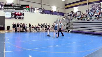 100 lbs 2nd Wrestleback (8 Team) - Mackenzie Spurgeon, Long County vs Aislynn Weller, Chestatee