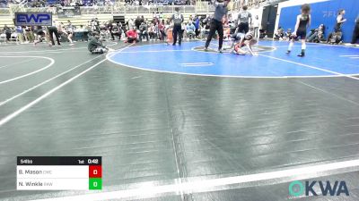 54 lbs Final - Bryton Mason, Cowboy Wrestling Club vs Norah Winkle, Raw Wrestling Club