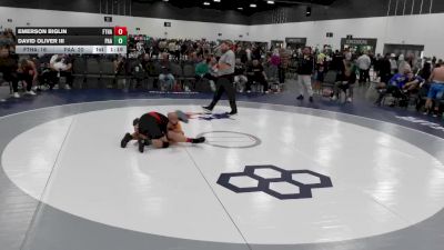 139 lbs Round 3 - Emerson Biglin, Fort Hammers vs David Oliver III, PA Alliance