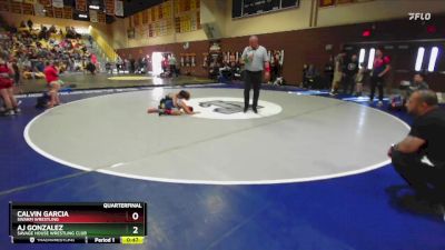 71 lbs Quarterfinal - Calvin Garcia, Swarm Wrestling vs Aj Gonzalez, Savage House Wrestling Club