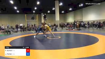 77 kg Semifinal - Fritz Schierl, Titan Mercury Wrestling Club (TMWC) vs Jesse Porter, New York Athletic Club