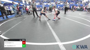 90 lbs Rr Rnd 1 - Boston Emmert, Piedmont vs Mila Crawford, Southmoore SaberCats Wrestling