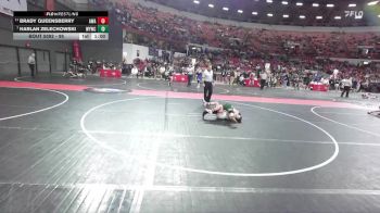 95 lbs Semifinal - Brady Queensberry, Askren Wrestling Acadamy vs Harlan Zelechowski, Waterford Youth Wrestling Club