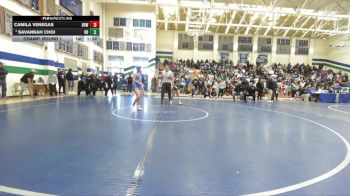 107 lbs Champ. Round 1 - Savannah Choi, Rancho Bernardo vs Camila Venegas, Brawley