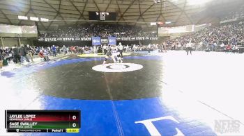 Girls 3A/4A 170 Cons. Round 5 - Jaylee Lopez, Kennewick (Girls) vs Sage Swalley, Bainbridge (Girls)