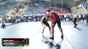 285 lbs Semis & 3rd Wb (16 Team) - Damari Dancy, Coe vs Cadin Koeppel, Wisconsin-Whitewater