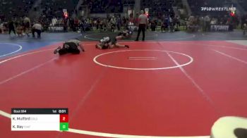 95 lbs Semifinal - Kadin Mulford, Colorado Outlaws vs Kael Ray, Thatcher War Eagles