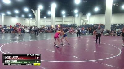 120 lbs Placement (16 Team) - Saije Phelps, Nebraska Wonder Women (A Team) vs Kaydn Meyer, Team Iowa Mermaid Mafia