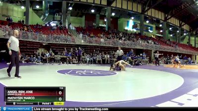 113 lbs Placement Matches (16 Team) - Angel Ren Jose, Grand Island vs Mathysin Marco, Lincoln East