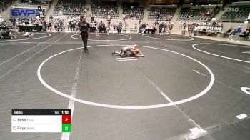 58 lbs Quarterfinal - Cooper Bess, Mcalester Youth Wrestling vs Cole Ryon, BAWC