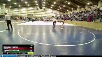 126 lbs Quarterfinal - Brayden Porter, Morgan vs Garrett Chaston, Lehi