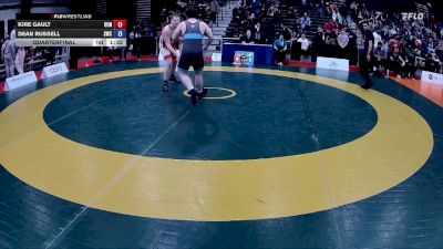 92kg Quarterfinal - Kire Gault, Grande Prairie Wrestling Club vs Dean Russell, Strathcona Wrestling Club