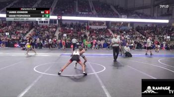 67 lbs Quarterfinal - Adam Fitzpatrick, Lawrence Elite vs James Johnson, Maize