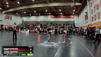 113 lbs Semifinal - Tommy Wurster, Dublin Coffman vs Mason Katschor, Dundee