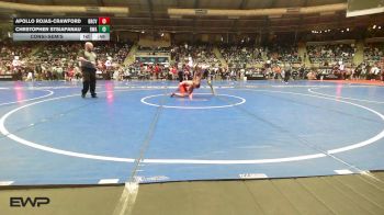 100 lbs Consolation - Apollo Rojas-Crawford, Bear Cave vs Chrstopher Stsiapanau, Roundtree Wrestling Academy