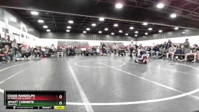 100 lbs Placement Matches (8 Team) - Chase Randolph, CP Wrestling Academy vs Wyatt Carnrite, Team 922