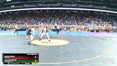 D3-175 lbs Quarterfinal - Alex Hicks, Hart HS vs Mason Roth, Napoleon HS