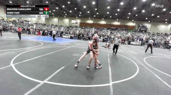 123 lbs Quarterfinal - Braxton Caballero, Yuba Sutter Combat vs Josef Fair, Carson Valley Wildcats