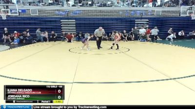 65 lbs Quarterfinal - Jordana Rico, Ontario Animals vs Iliana Delgado, Ontario Animals Wrestling Club