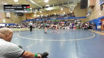 120lbs Semifinal - Hayden Linscott Morris, Moses Lake (Girls) vs Olivia Engel, Kelso (Girls)