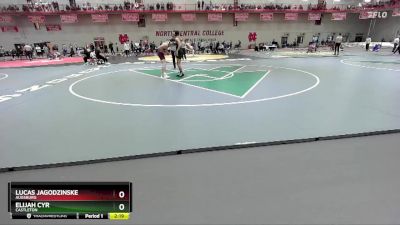 149 lbs Semifinal - Lucas Jagodzinske, Augsburg vs Elijah Cyr, Castleton