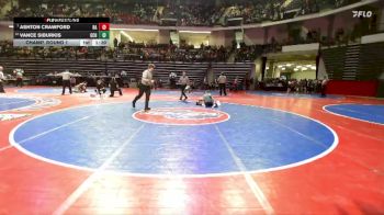 132-1A Champ. Round 1 - Ashton Crawford, Bacon County vs Vance Siburkis, Gordon Central Hs