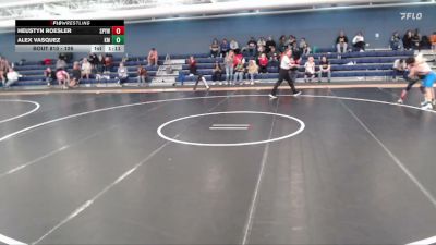 126 lbs Quarterfinal - Heustyn Roesler, Saint Paul Youth Wrestling vs Alex Vasquez, Kearney Matcats