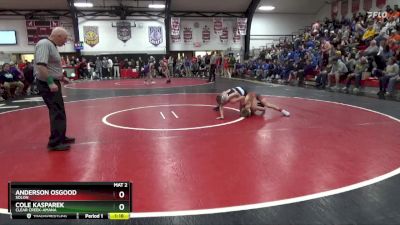 106 lbs Cons. Round 3 - Cole Kasparek, Clear Creek-Amana vs Anderson Osgood, Solon