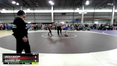 115 lbs Champ. Round 2 - Lincoln Bastian, Idaho Gold Wrestling vs Alejandro Vega, Meridian Middle School