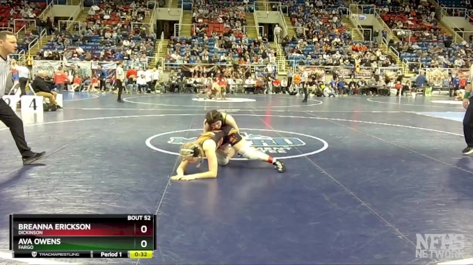 118 lbs Cons. Round 2 - Breanna Erickson, Dickinson vs Ava Owens, Fargo