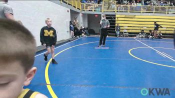 49 lbs Quarterfinal - Silas Boyd, Harrah vs Easton Delgado, Prime Wrestling