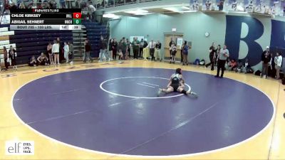 100 lbs. Cons. Round 3 - Abigail Sehnert, Northwest (Cedar Hill) vs Chloe Kirksey, Willard