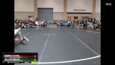 185 lbs Round 1 - William Barlow, Ground Zero Wrestling Club vs Garrett Young, Dehart Wrestling Academy